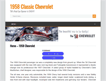 Tablet Screenshot of 58classicchevy.com